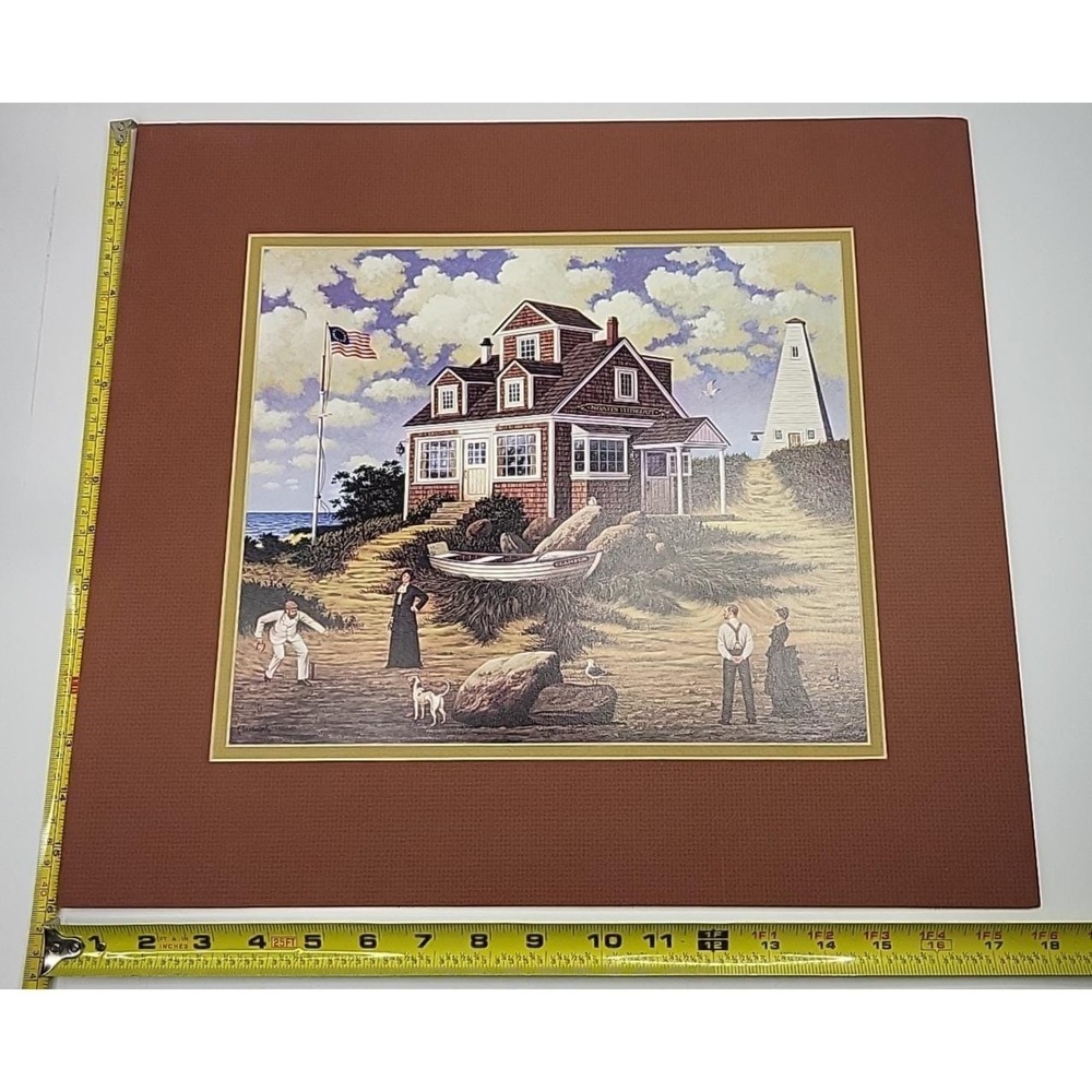 Noah's Hideout By Charles Wysocki High Quality Print 1980s Maritime Americana - Picture 11 of 12